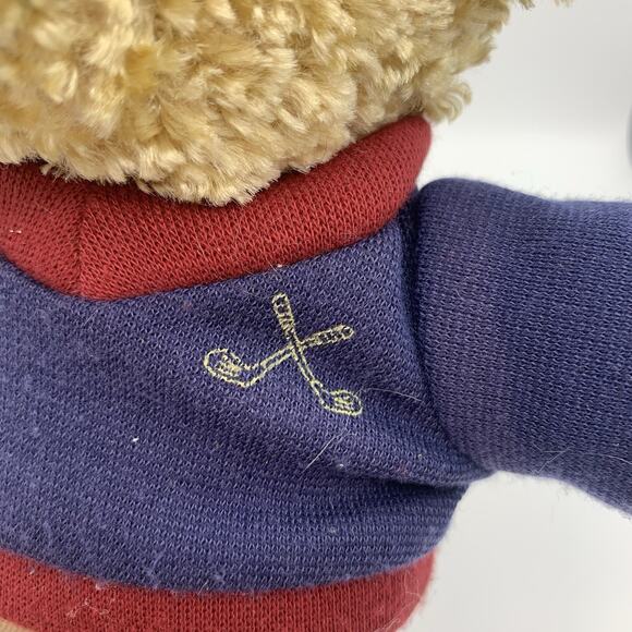 Vintage Dan Dee Collector's Choice Teddy Bear Golfer 9” Kid's Toy Small Cute - Picture 4 of 9
